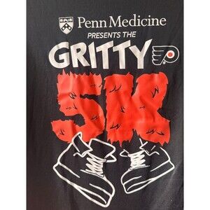 Gritty 5K Philadelphia Flyers race tshirt Unisex M tech fabric long sleeve NWOT